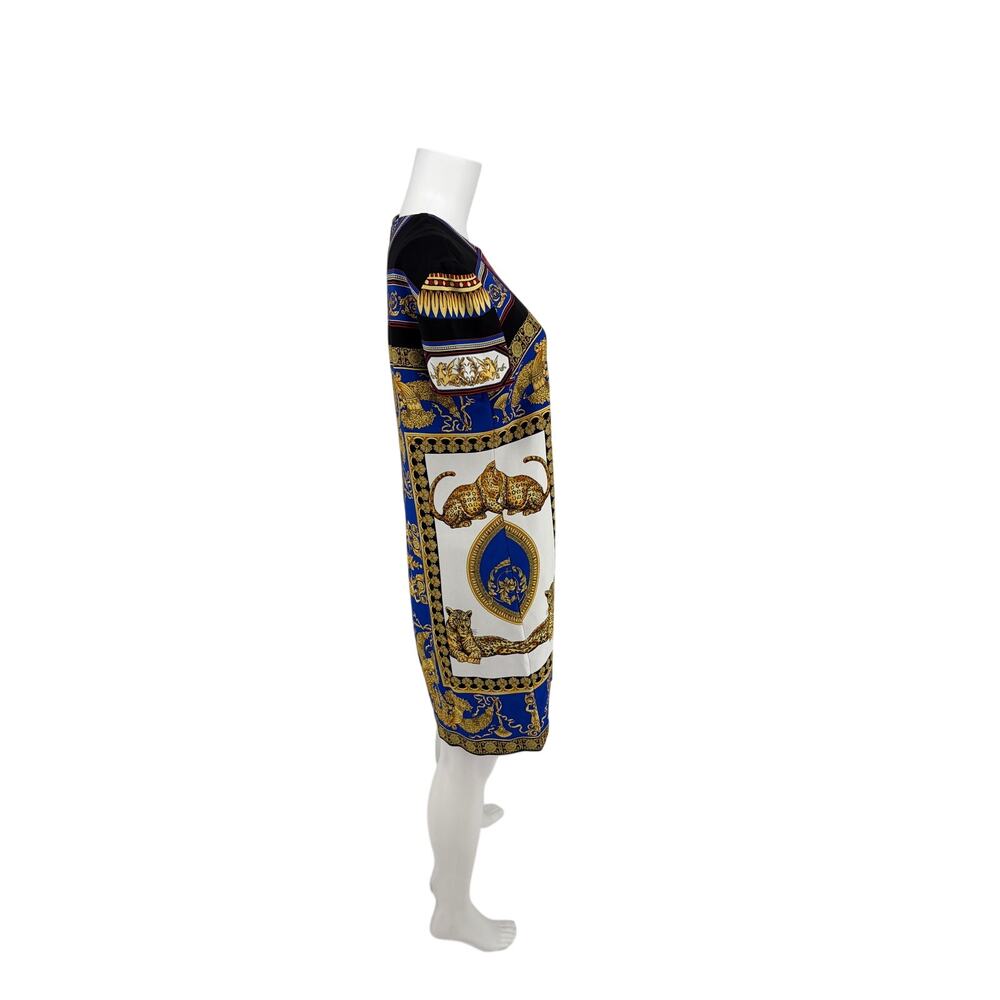 Authentic Versace Baroque Graphic Print Shift Dress IT 46 - Picture 5 of 8